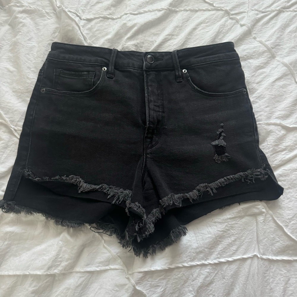 Good American denim shorts